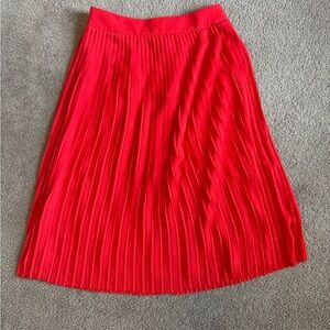 J. Crew Vibrant Red A-Line Skirt